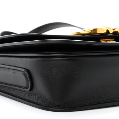 Salvatore Ferragamo Calfskin Trapezio Crossbody Black 9 of 10