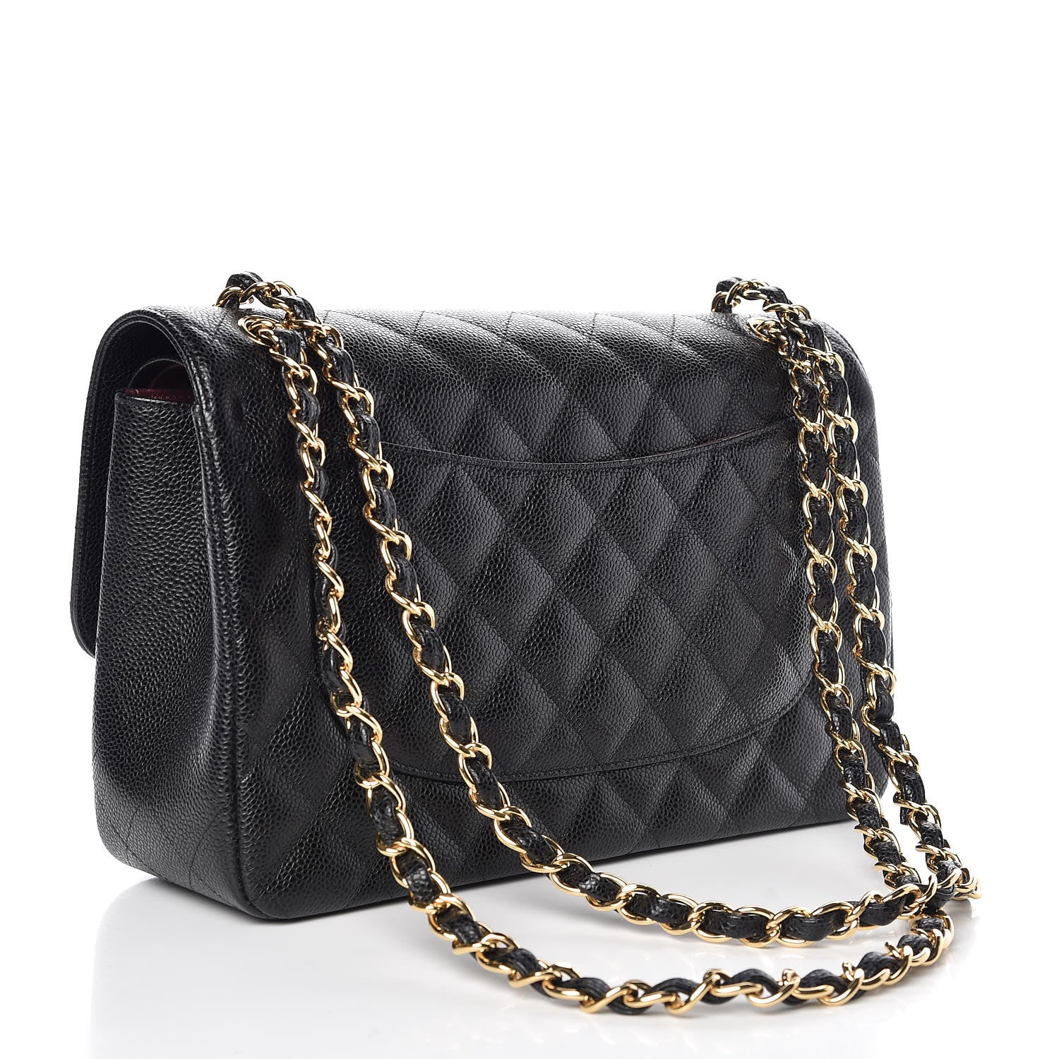 Chanel Caviar Quilted Jumbo Double Flap Black 3 of 10
