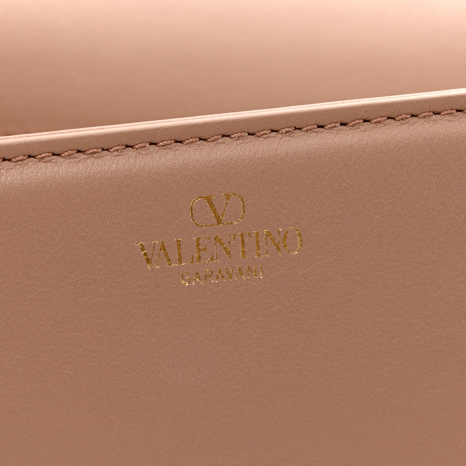 Valentino Garavani Calfskin Enamel Vlogo Loco Shoulder Bag Rose Cannelle 6 of 14