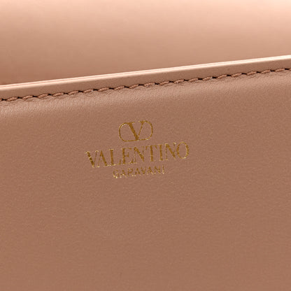 Valentino Garavani Calfskin Enamel Vlogo Loco Shoulder Bag Rose Cannelle 6 of 14