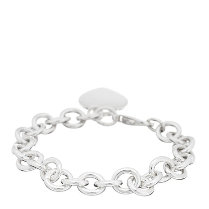 Tiffany Sterling Silver Heart Tag Charm Bracelet 2 of 3