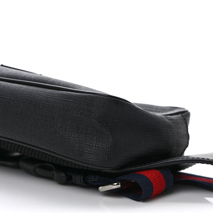 Gucci Soft GG Supreme Monogram Web Belt Bag Black Grey 9 of 9