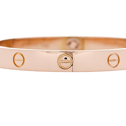 Cartier 18K Pink Gold LOVE Bracelet 17 5 of 8