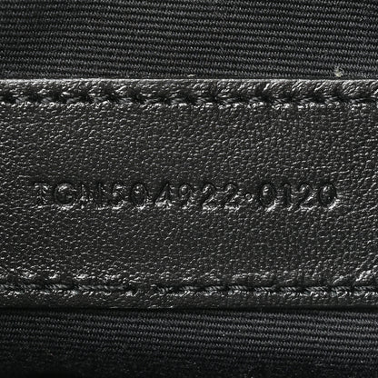 Saint Laurent Grain De Poudre Matelasse Chevron Monogram Fragments Zippered Card Case Dune 7 of 9