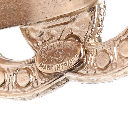 Chanel Crystal Pearl CC Ring 5.5 Gold 4 of 4