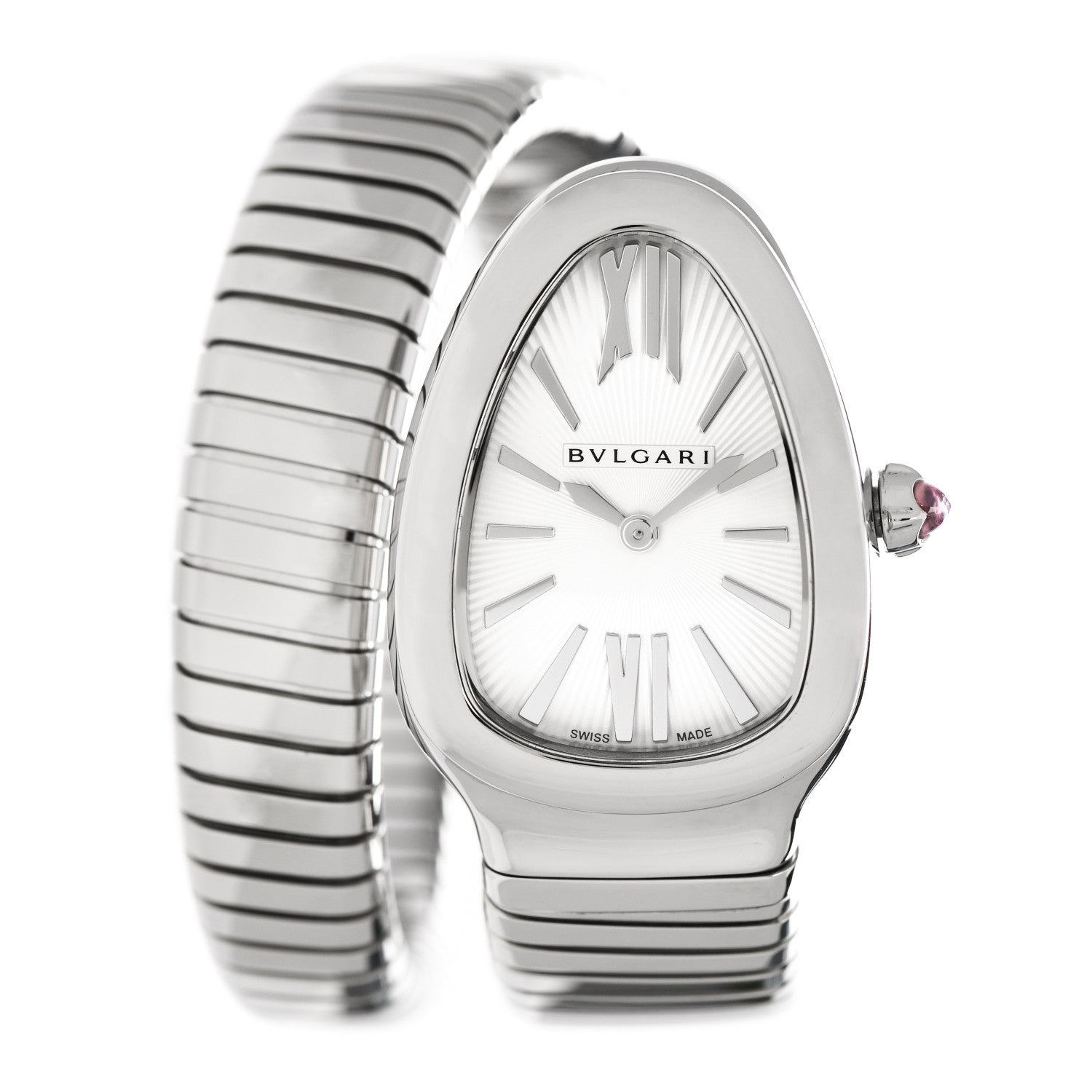 Bulgari Stainless Steel 35mm Serpenti Tubogas Quartz Watch 1 of 5