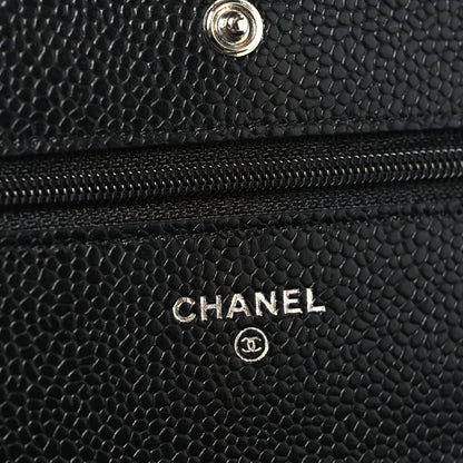 Chanel Caviar Quilted Wallet on Chain WOC Black 6 of 11