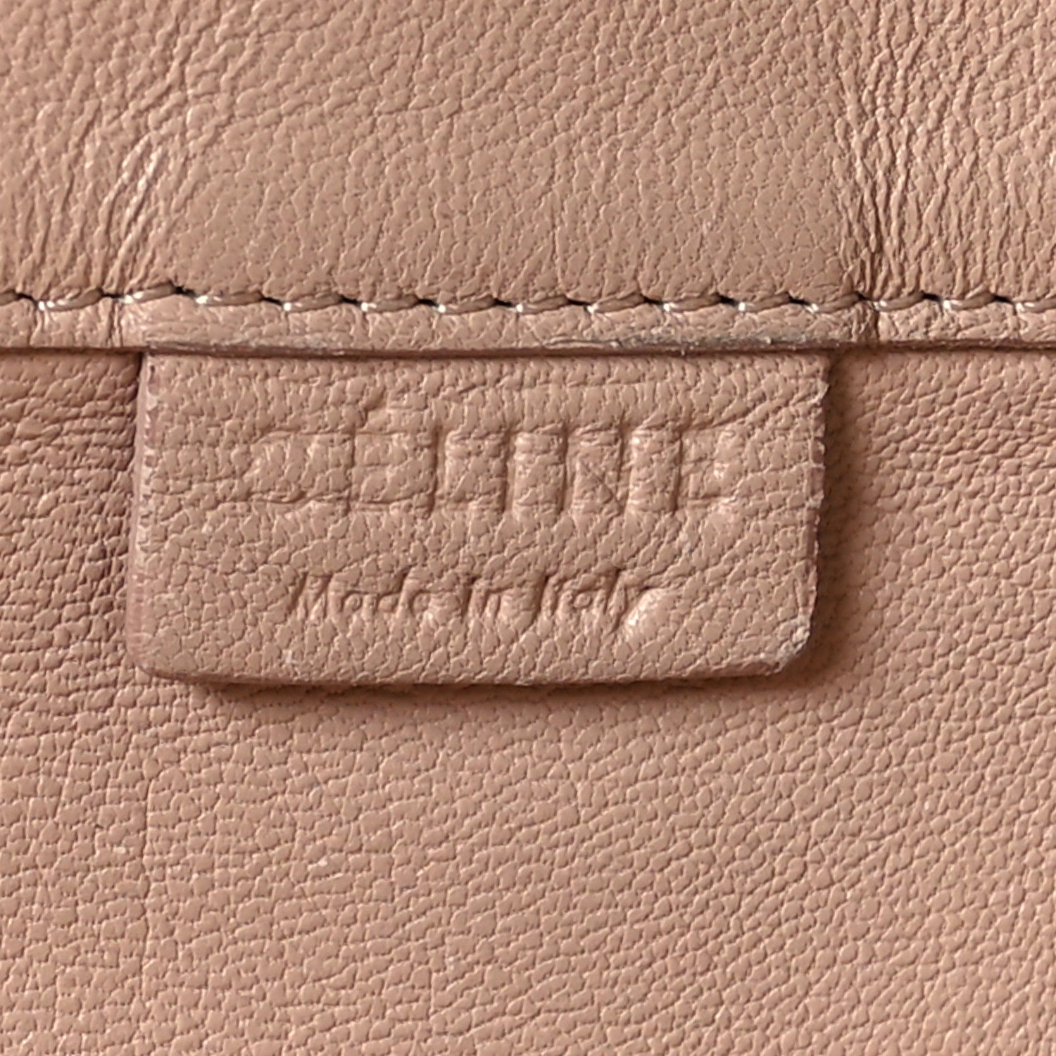 Celine Lambskin Horizontal Cabas Beige 6 of 13