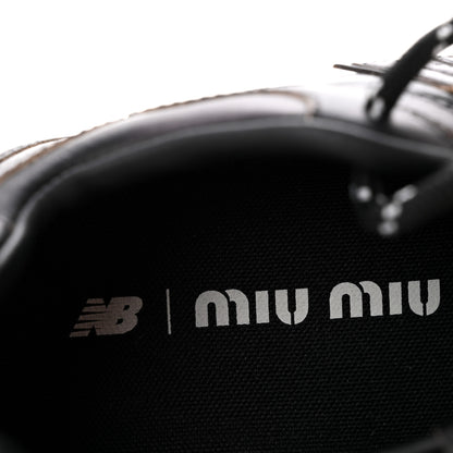 Miu Miu X NEW BALANCE Vitello Deco 530 SL Sneakers 37 Black 8 of 9