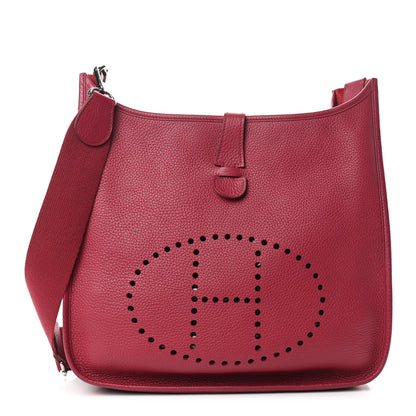 Hermes Taurillon Clemence Evelyne III GM Rubis 1 of 10