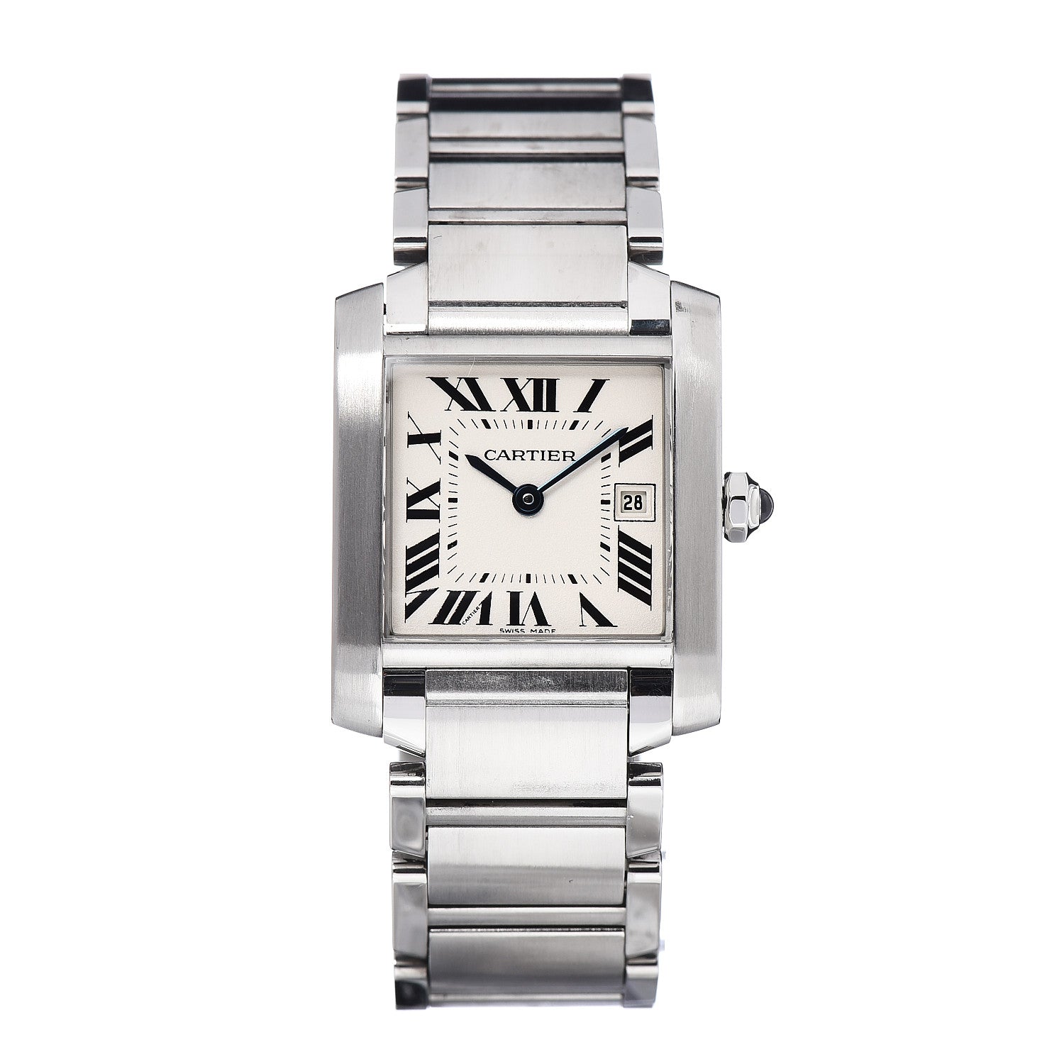 Cartier Stainless Steel 25mm Tank Francaise Quartz Watch 1 of 7