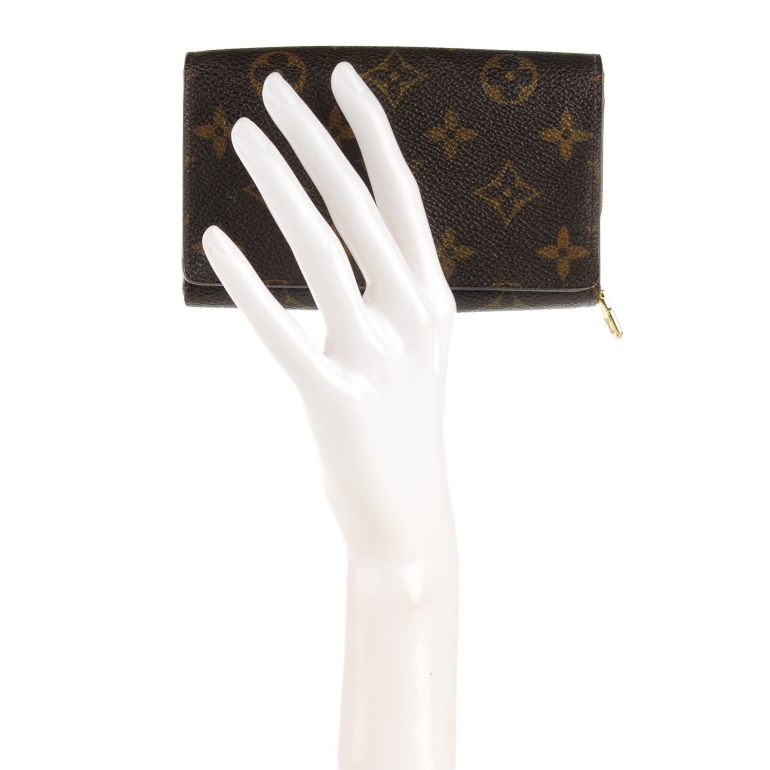 Louis Vuitton Monogram Porte-Monnaie Tresor Wallet 2 of 7