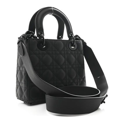 Christian Dior Ultra Matte Calfskin Cannage Small My ABCDior Lady Dior Black 3 of 10