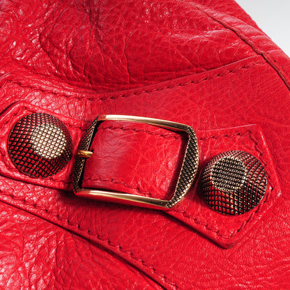 Balenciaga Agneau Giant 21 Rose Gold Hardware City Rouge Coquelicot 4 of 13