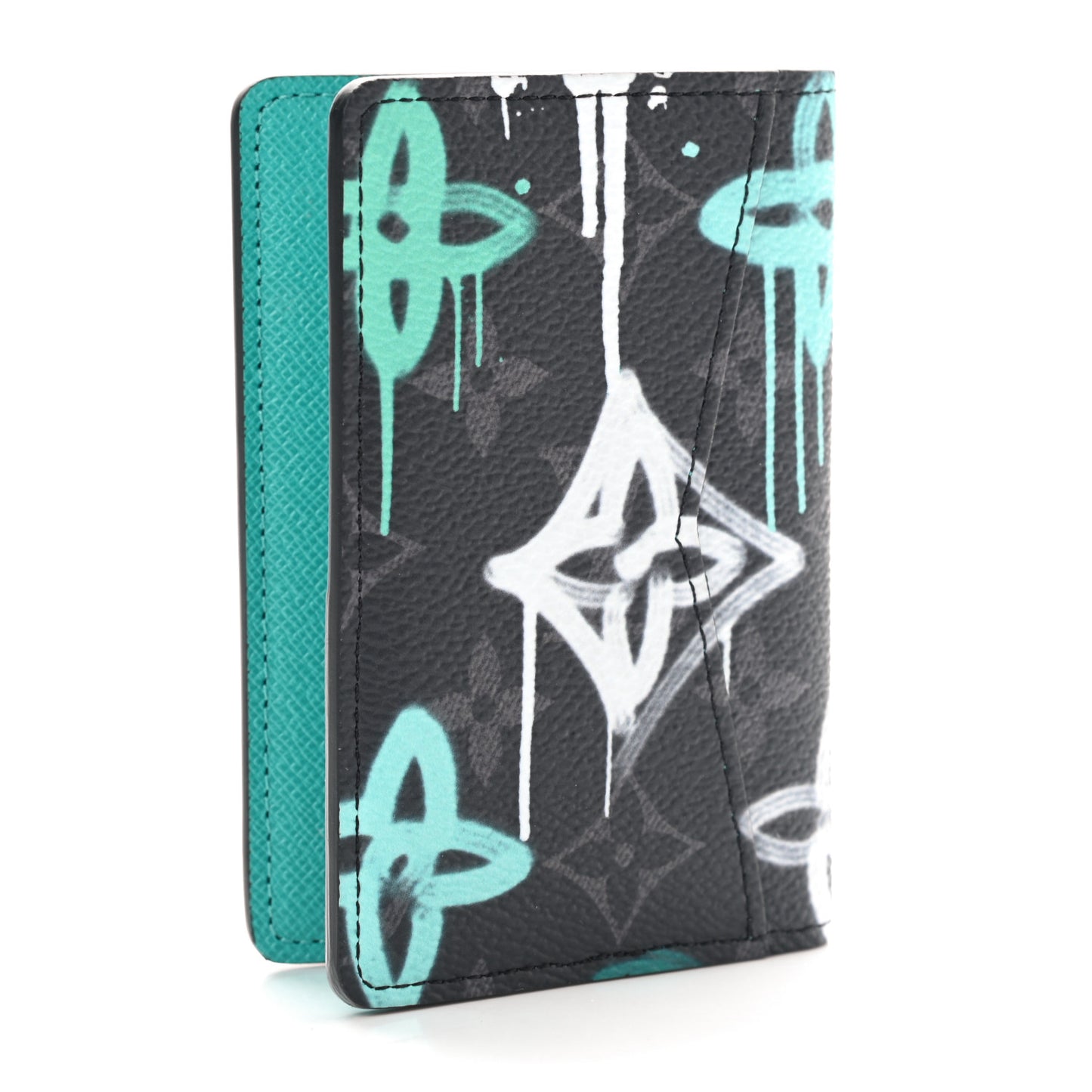 Monogram Eclipse Pocket Organizer Green Light