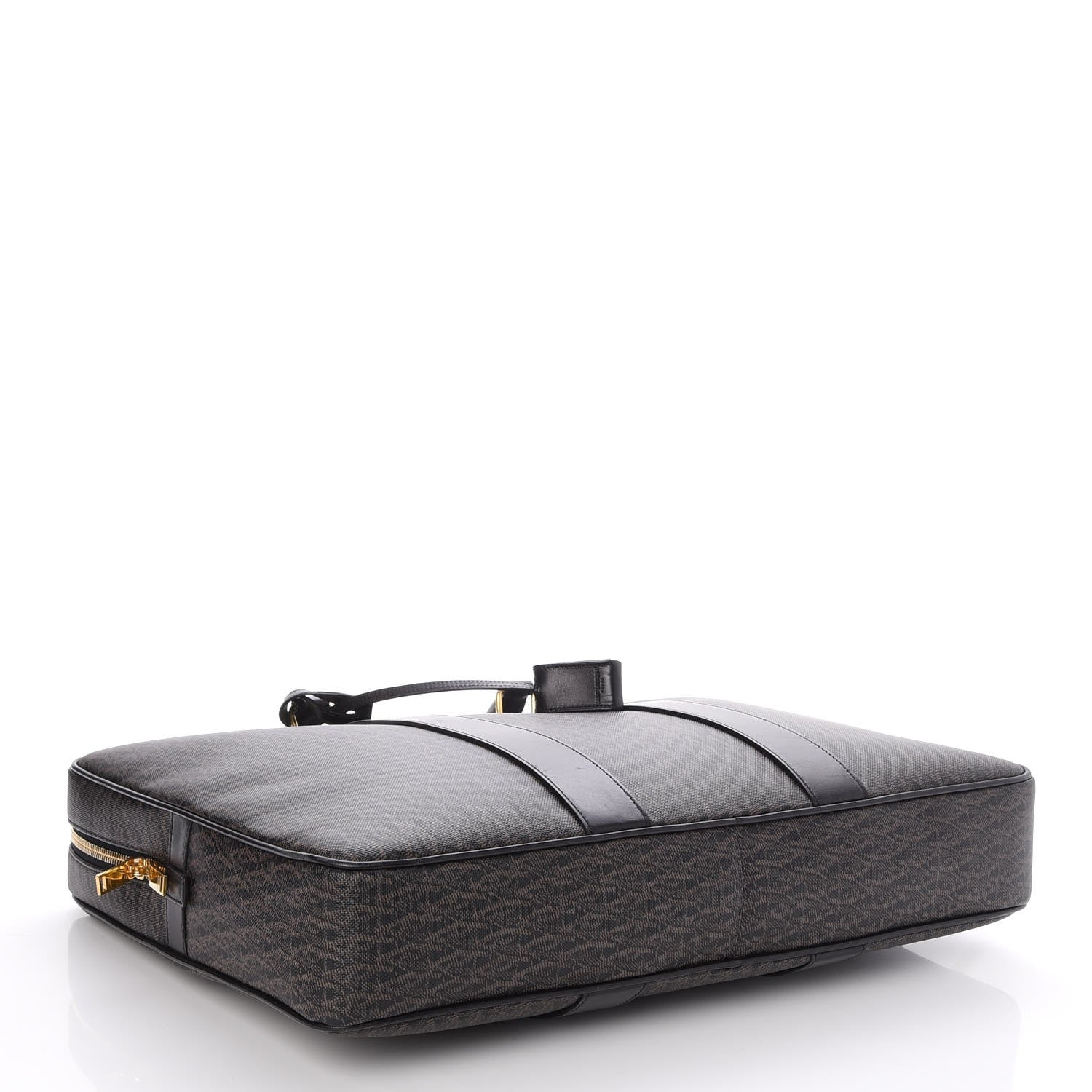 Saint Laurent Toile Classic Monogram Flat Briefcase Black 4 of 7