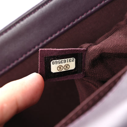 Chanel Lambskin Quilted Medium Boy Flap Purple 7 of 10
