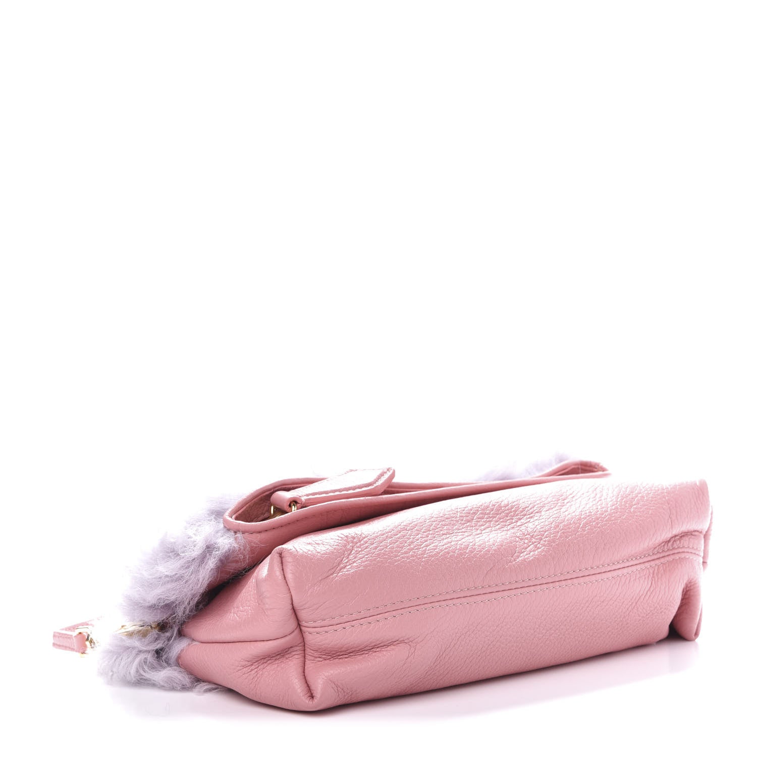 Burberry Shearling Prorsum Crossbody Bag Pale Rose 3 of 8