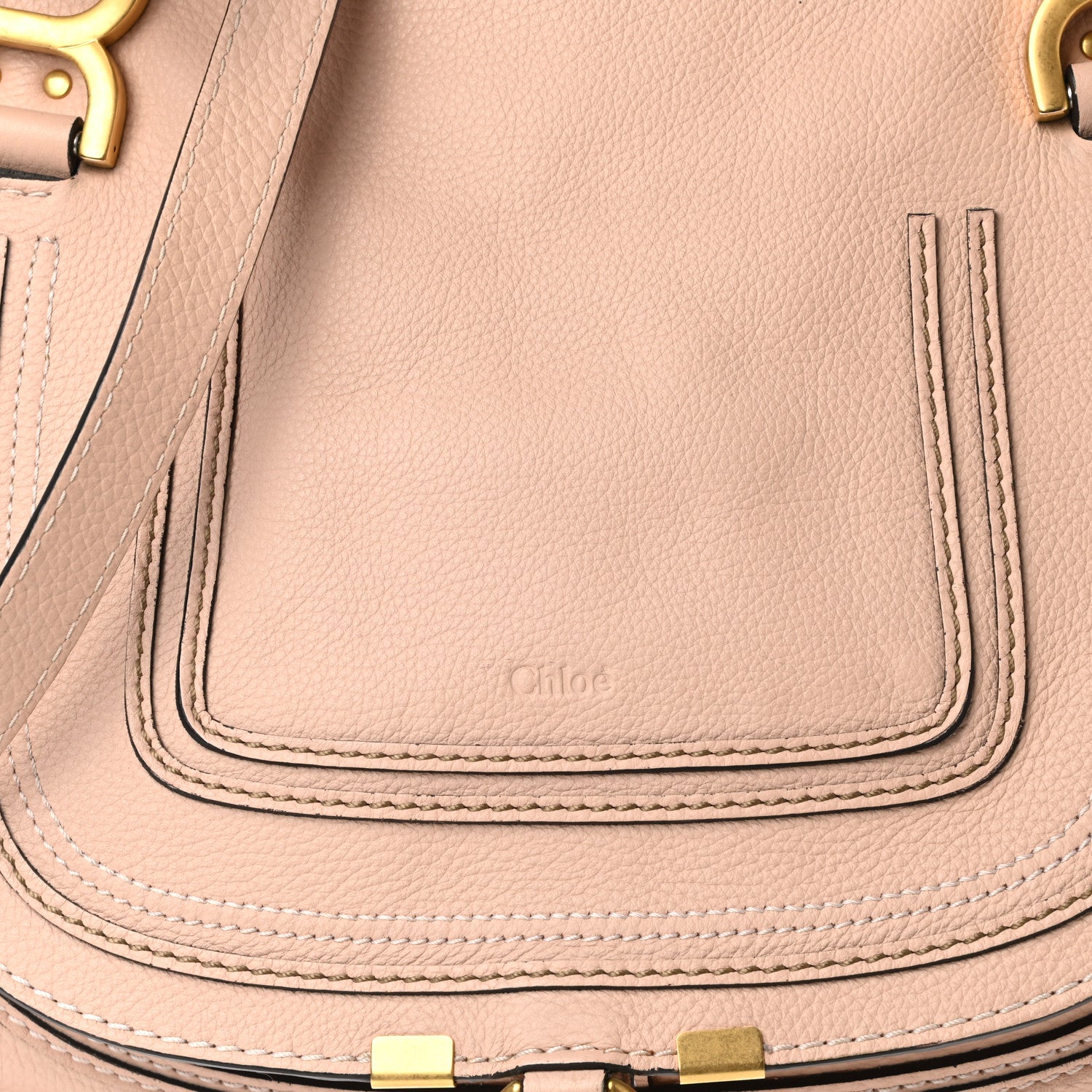 Chloe Calfskin Medium Marcie Satchel Pale Pink 8 of 14