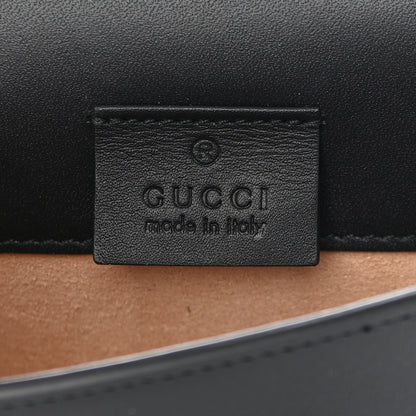 Gucci Calfskin Super Mini Sylvie Chain Shoulder Bag Black 6 of 11