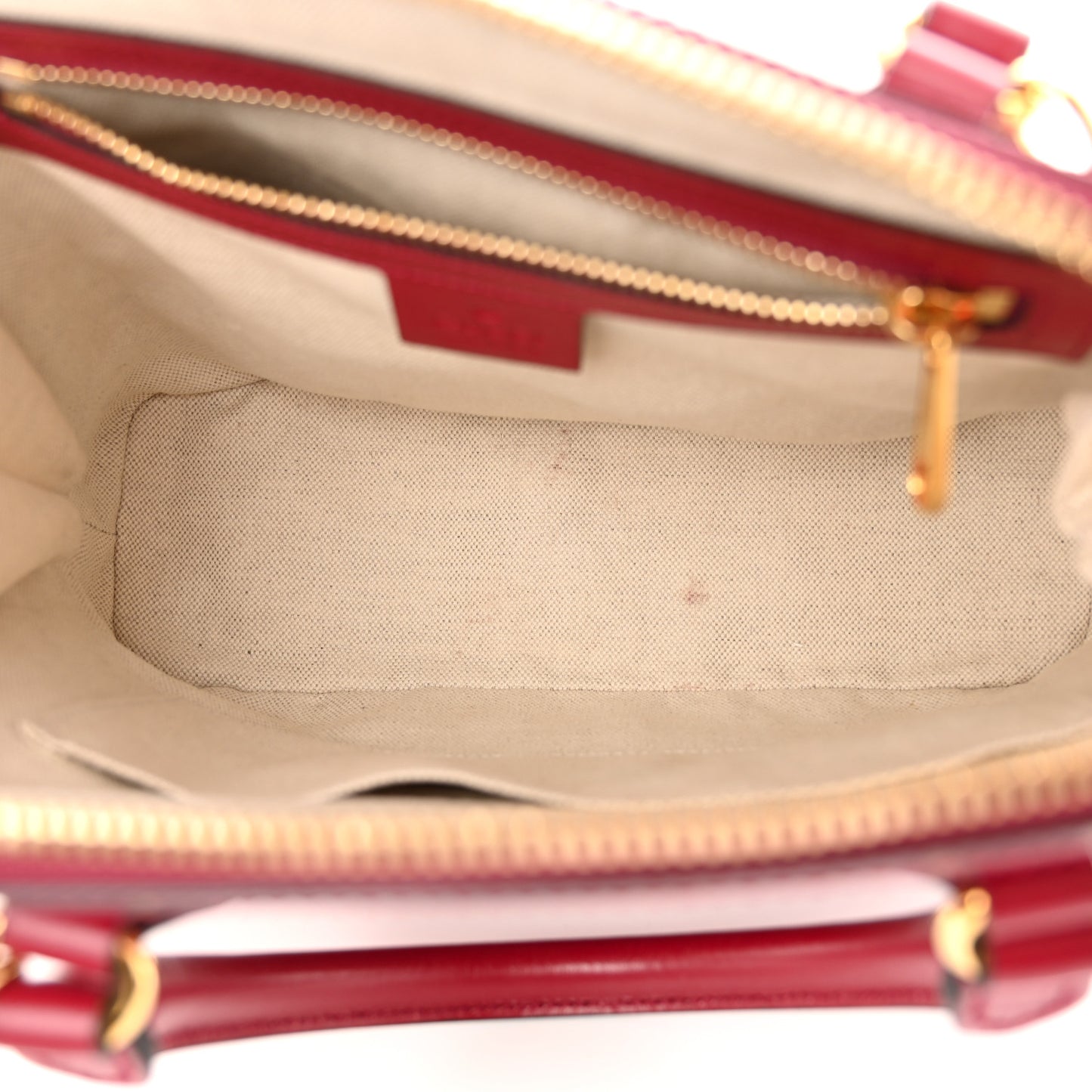 Boarded Plutone Calfskin Small Horsebit 1955 Top Handle Bag Red