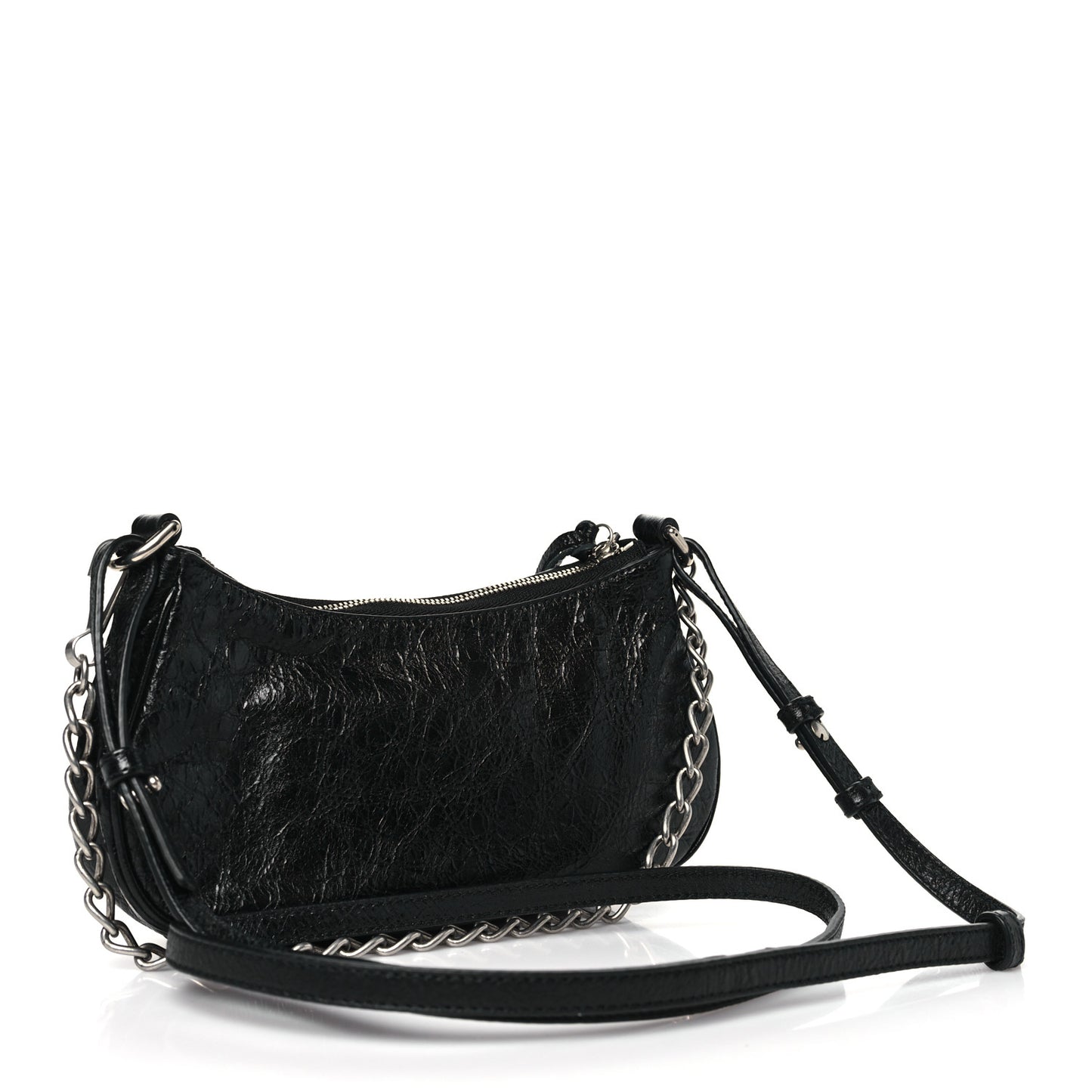Agneau Arena Le Cagole Mini Purse With Chain Black