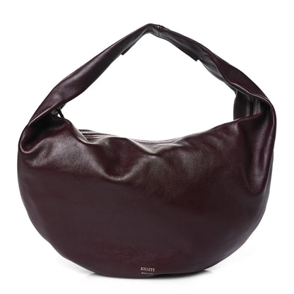 Khaite Calfskin Medium Olivia Hobo Burgundy 1 of 9