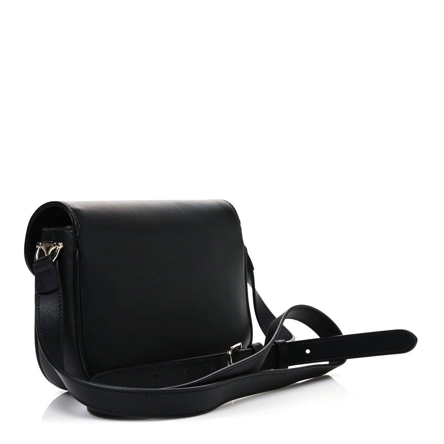 Arabella Calfskin Horsebit 1955 Shoulder Bag Black Black