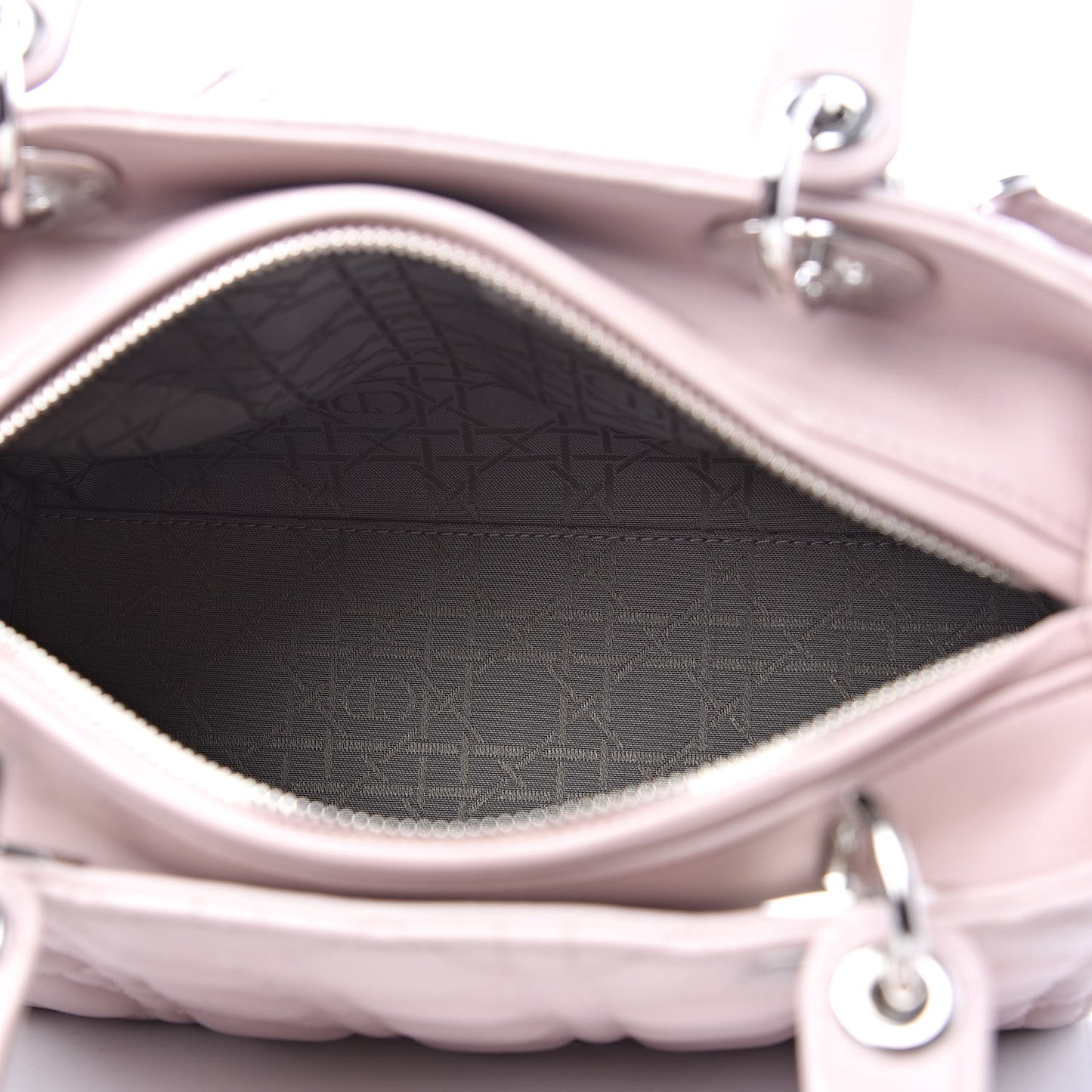 Lambskin Cannage Medium Lady Dior Light Pink