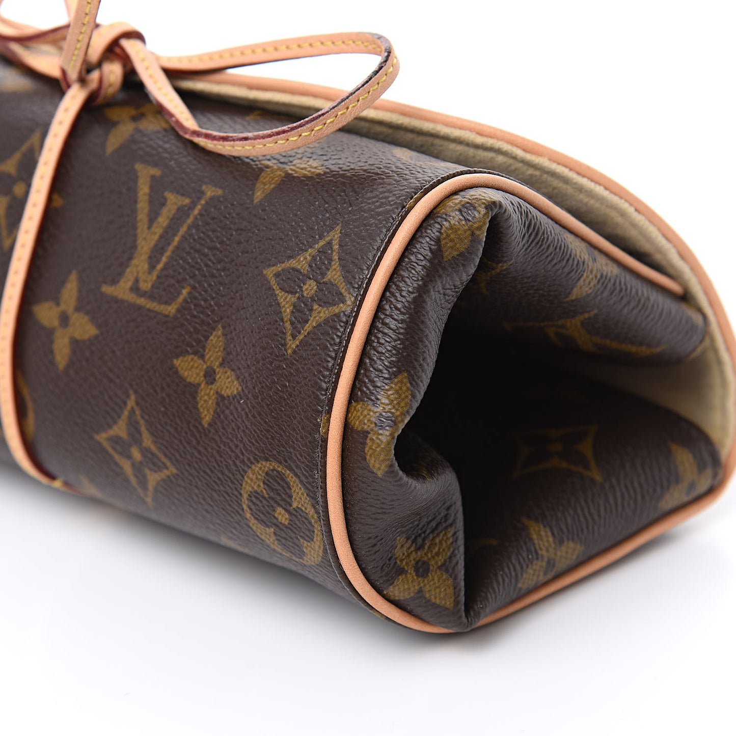 Monogram Jewelry Roll Pouch