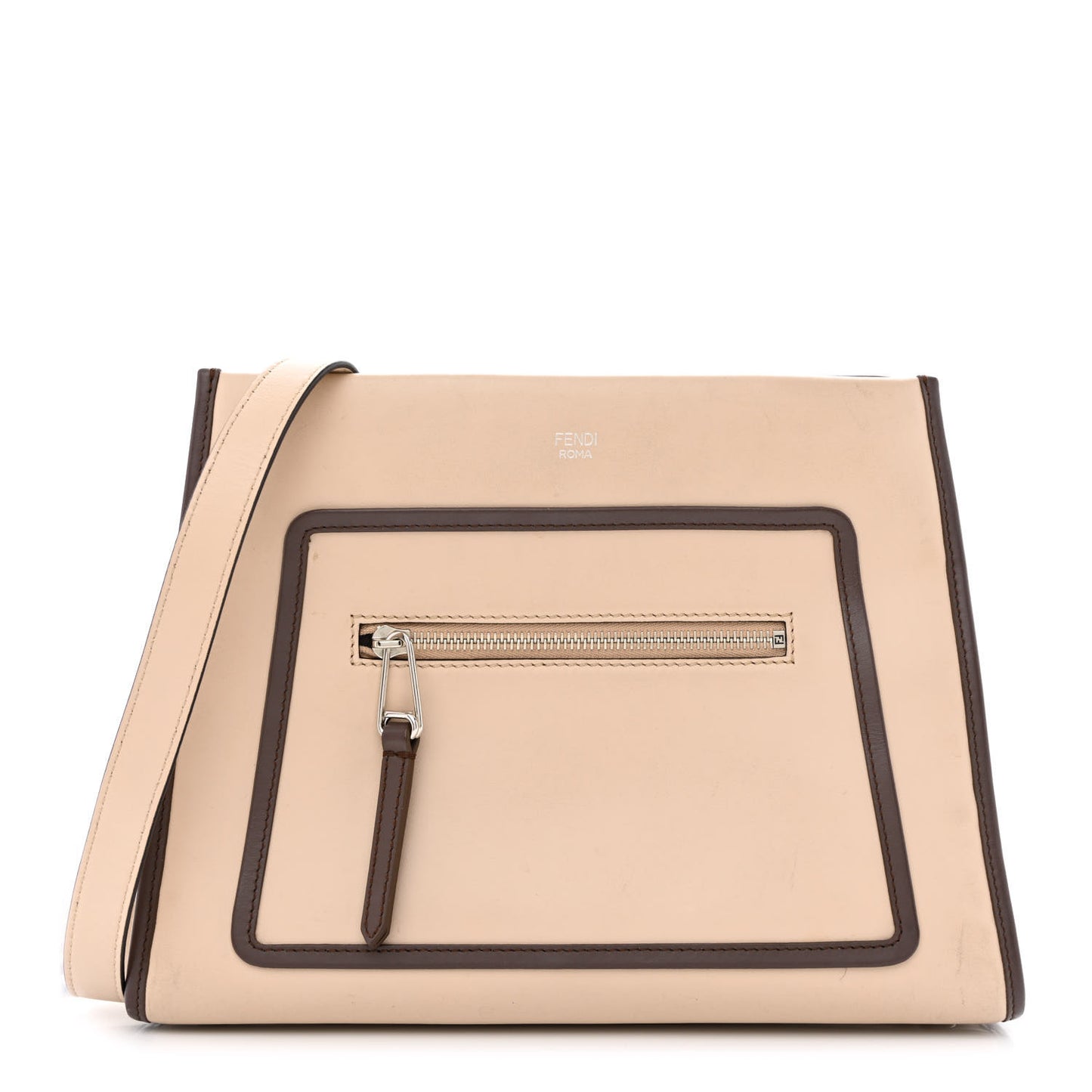 Vitello Century Opaco F is Fendi Bi-Color Small Runaway Satchel Soap Moresco