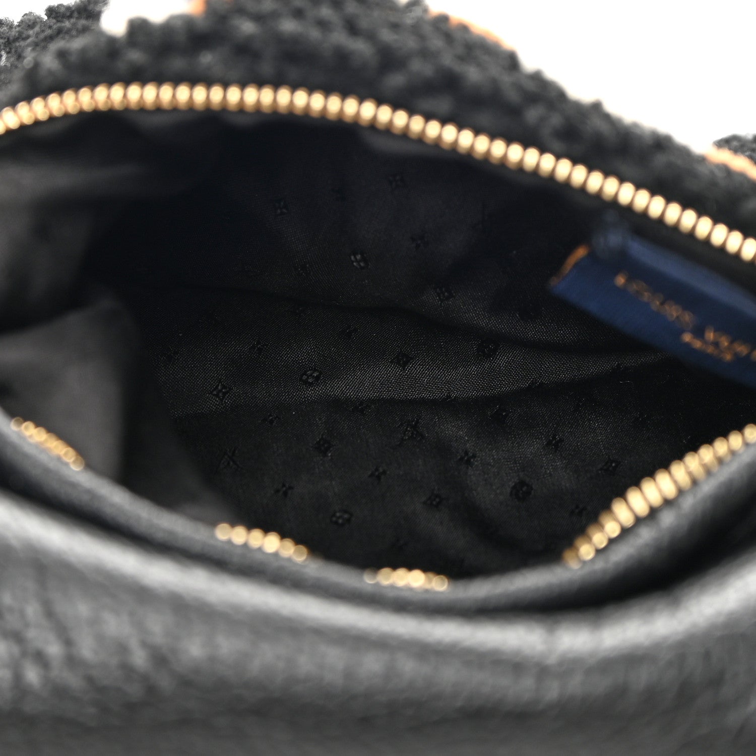 Louis Vuitton Calfskin Monogram Teddy Muffle Black 5 of 12