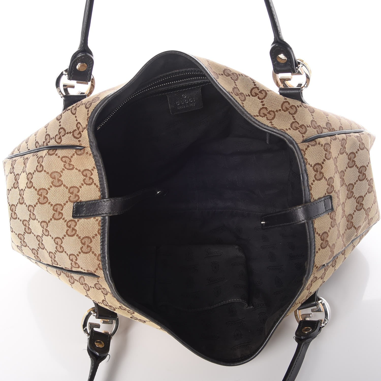 Gucci Monogram Medium GG Twins Shoulder Bag Brown 7 of 7