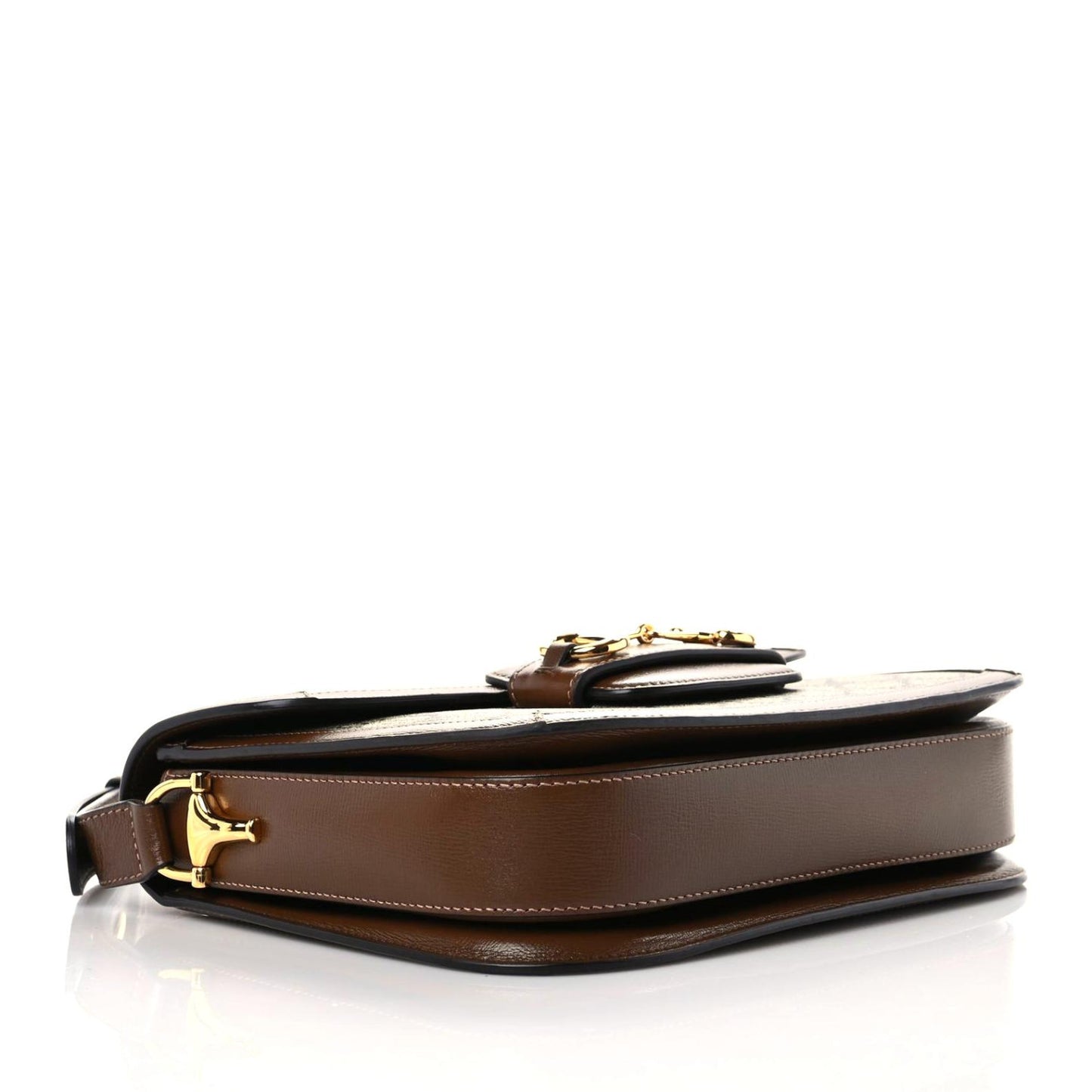 GG Supreme Monogram Horsebit 1955 Shoulder Bag Beige Brown Sugar
