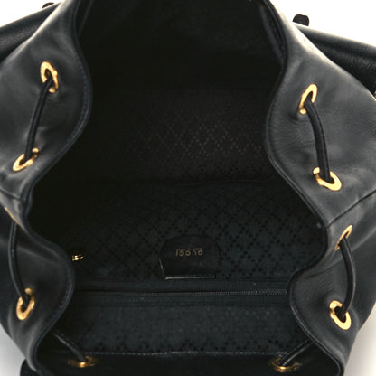 Gucci Calfskin Bamboo Backpack Black 4 of 15