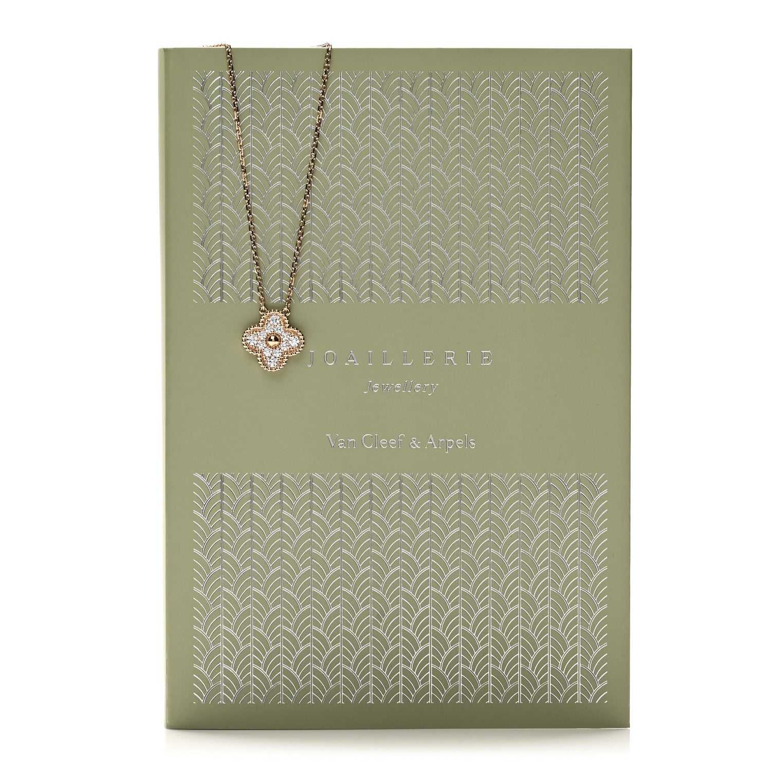 Van Cleef & Arpels 18K Rose Gold Diamond Vintage Alhambra Pendant Necklace 6 of 6