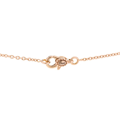 Christian Dior 18K Rose Gold Diamond Black Onyx Rose Des Vents Necklace 4 of 6