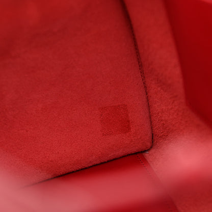 Saint Laurent Calfskin Small Classic Y Cabas Red 10 of 19