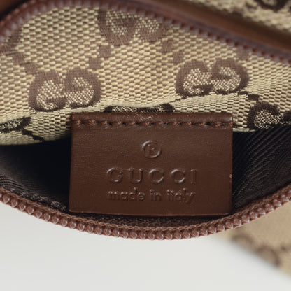 Gucci GG Monogram Web Double Pocket Belt Bag Brown 5 of 7