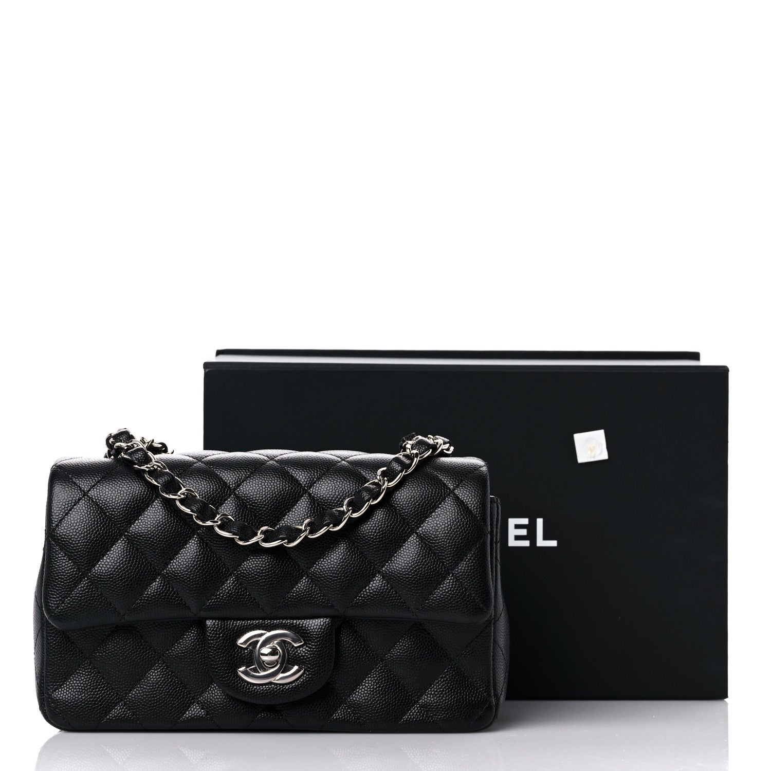 Chanel Caviar Quilted Mini Rectangular Flap Black 10 of 10