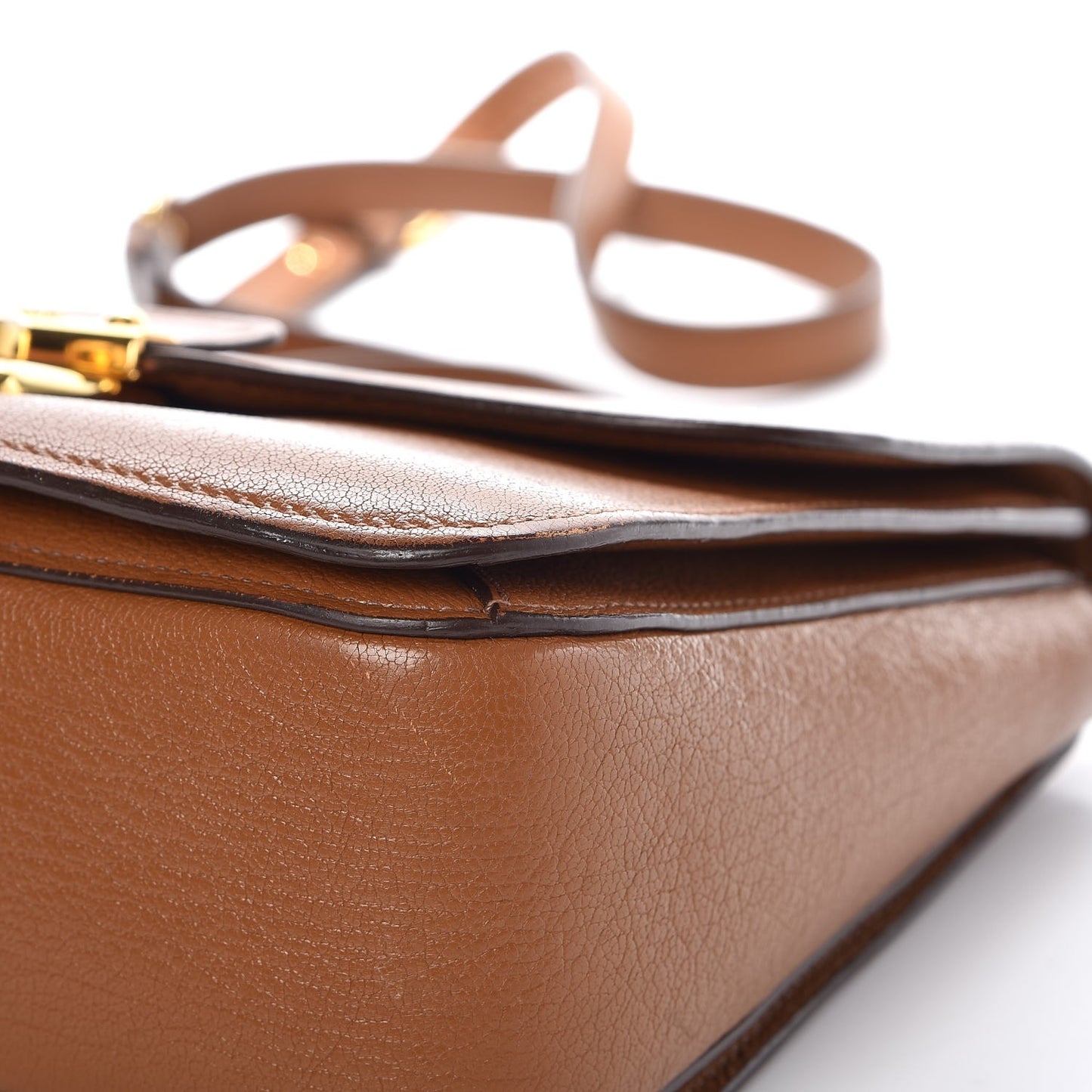 Goatskin Madras Shoulder Bag Cuoio