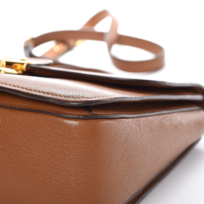 Miu Miu Goatskin Madras Shoulder Bag Cuoio 17 of 25