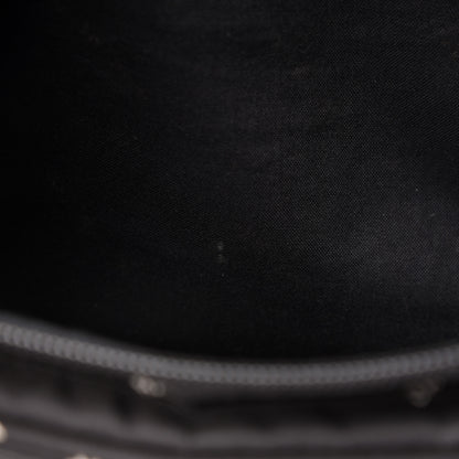 Balenciaga Twill Nylon Allover Logo Explorer Beltpack Black White 10 of 14