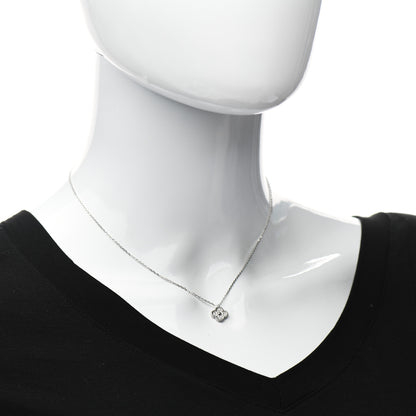 Van Cleef & Arpels 18K White Gold Diamond Sweet Alhambra Pendant Necklace 2 of 6