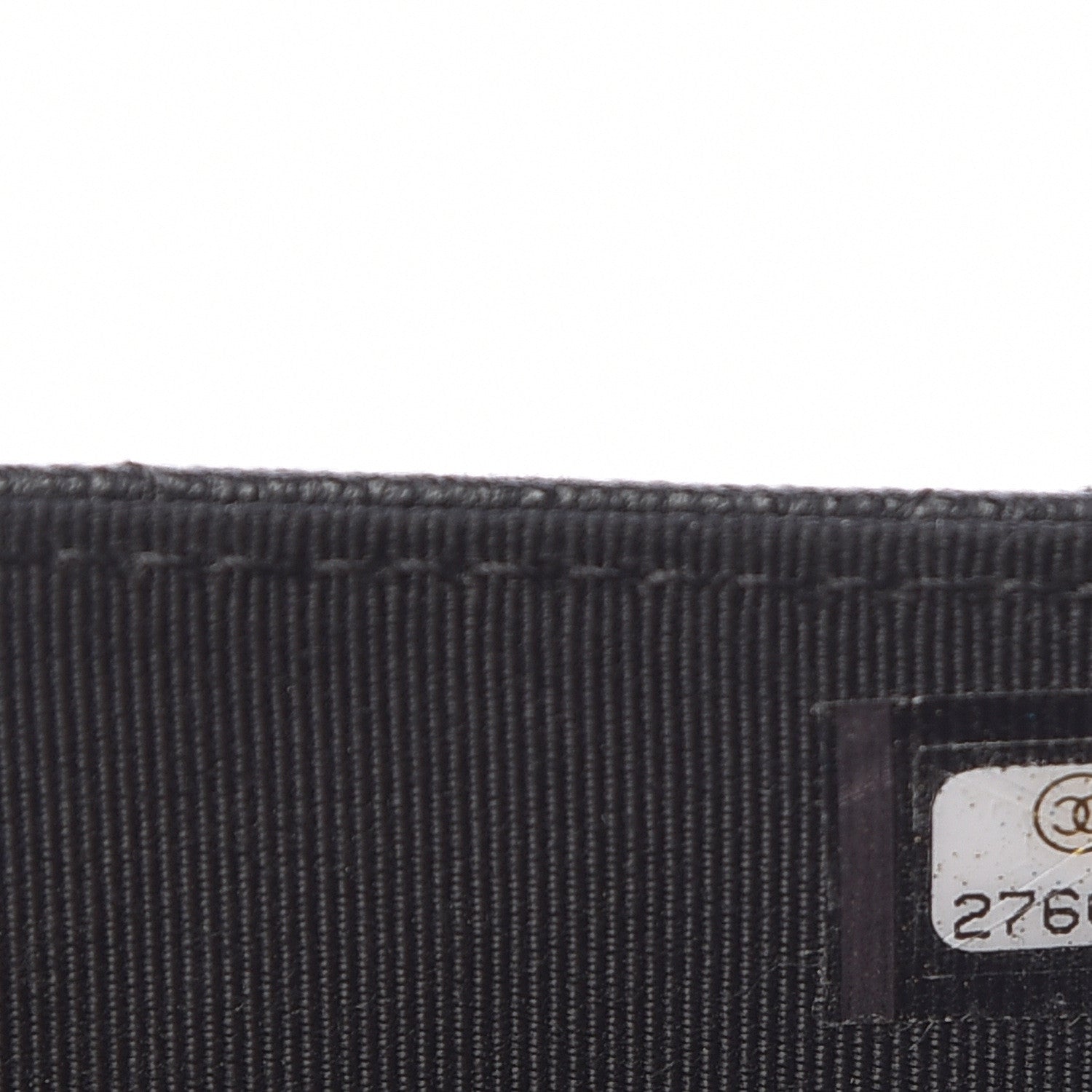 Chanel Caviar Quilted CC Box Strap Pouch Black 9 of 12