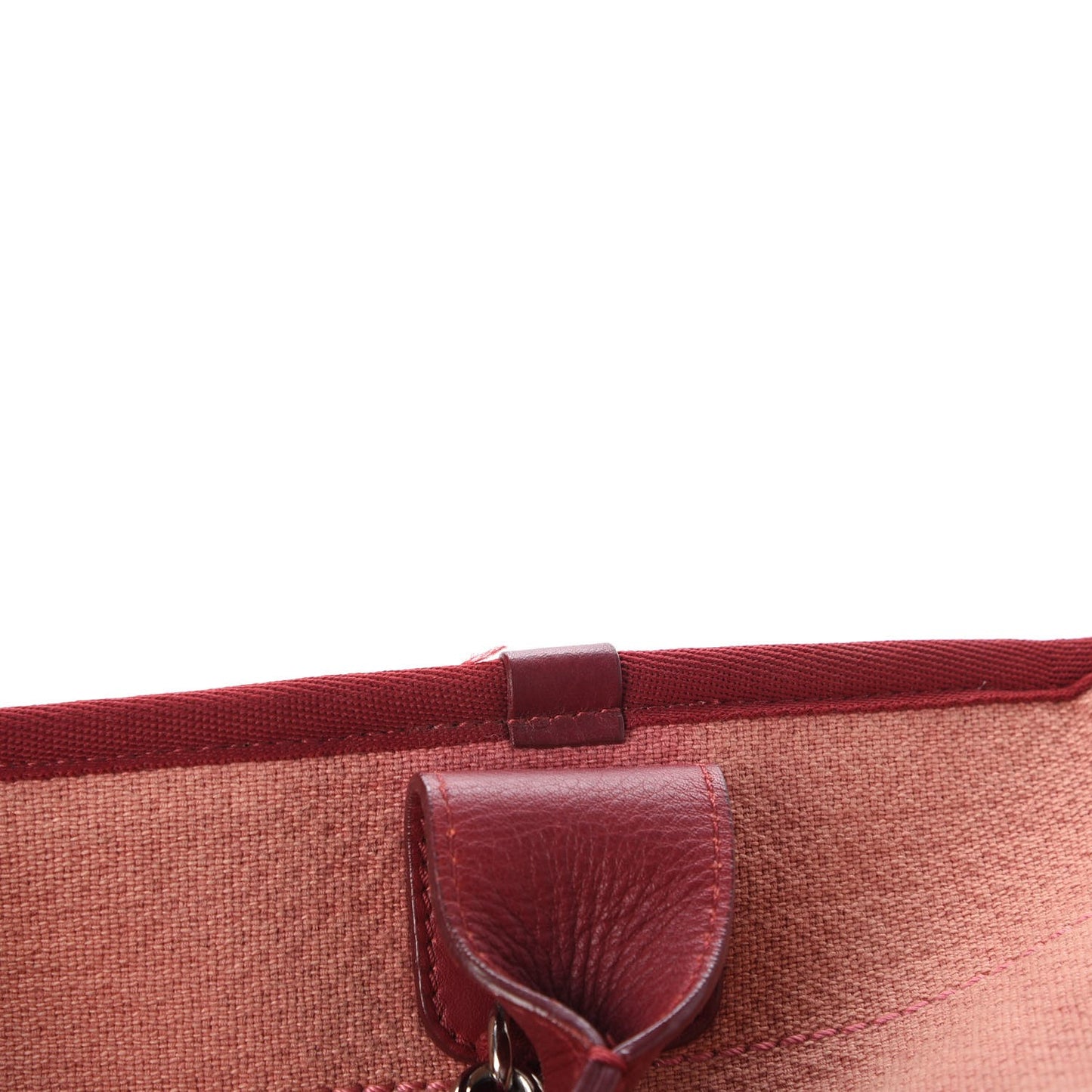 Canvas Large Deauville Tote Red