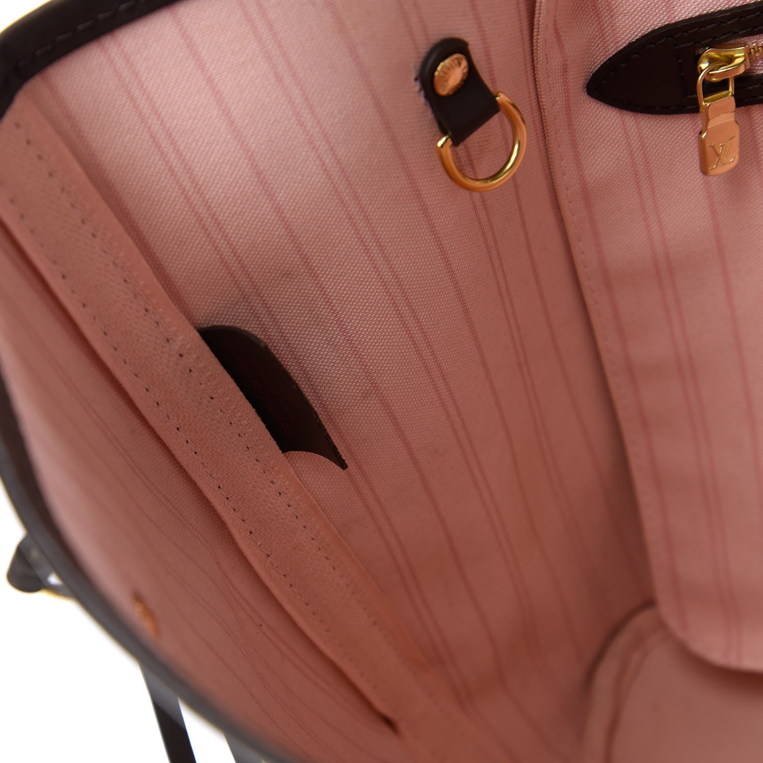 Louis Vuitton Damier Ebene Neo Neverfull MM Rose Ballerine 9 of 11