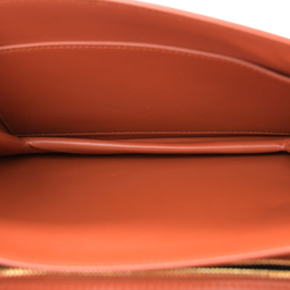 Saint Laurent Smooth Calfskin Le Maillon Satchel Orange 5 of 12