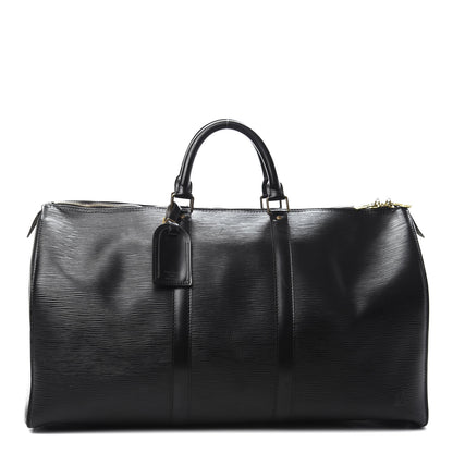 Louis Vuitton Epi Keepall 50 Black 1 of 15