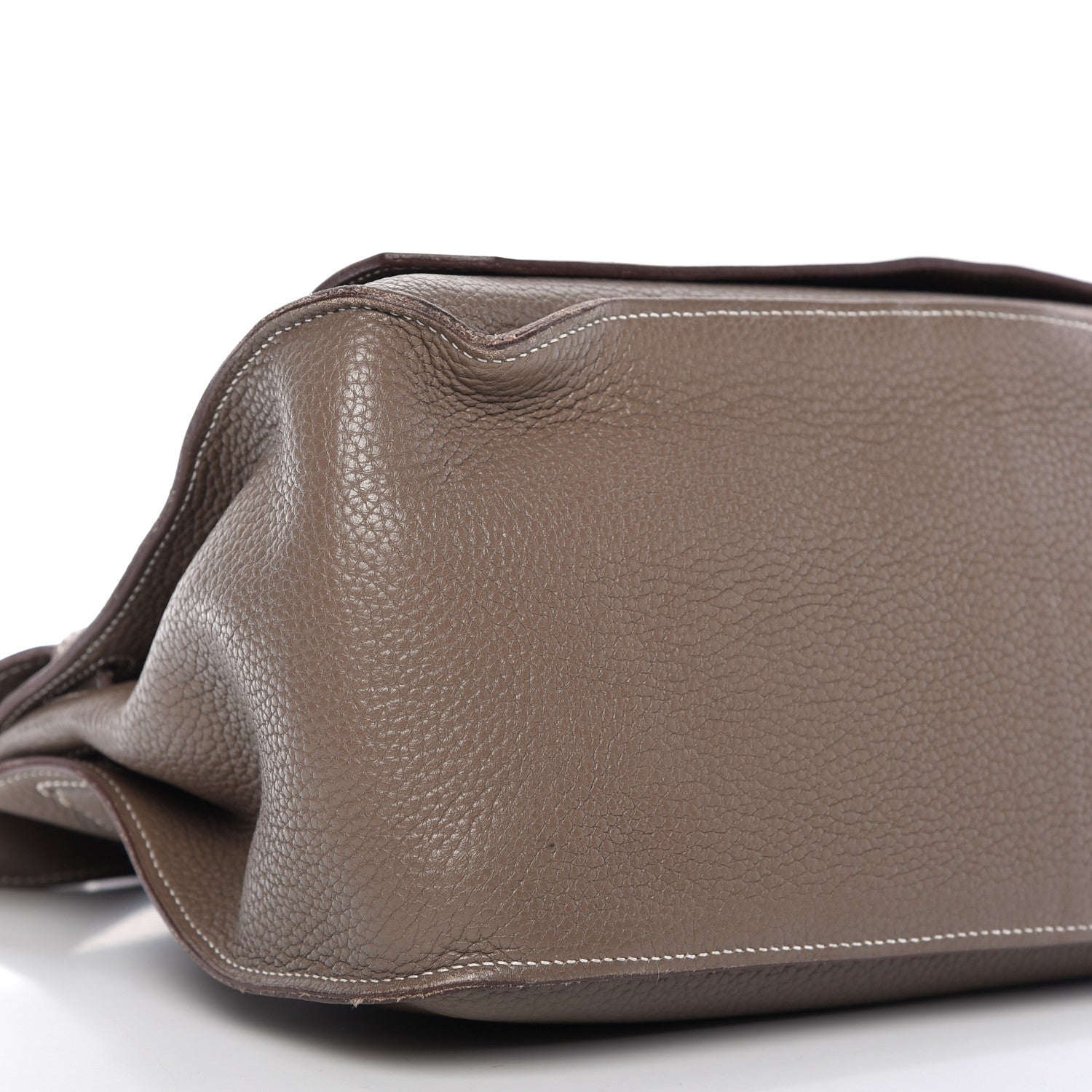 Hermes Taurillon Clemence Jypsiere 34 Etoupe 6 of 9